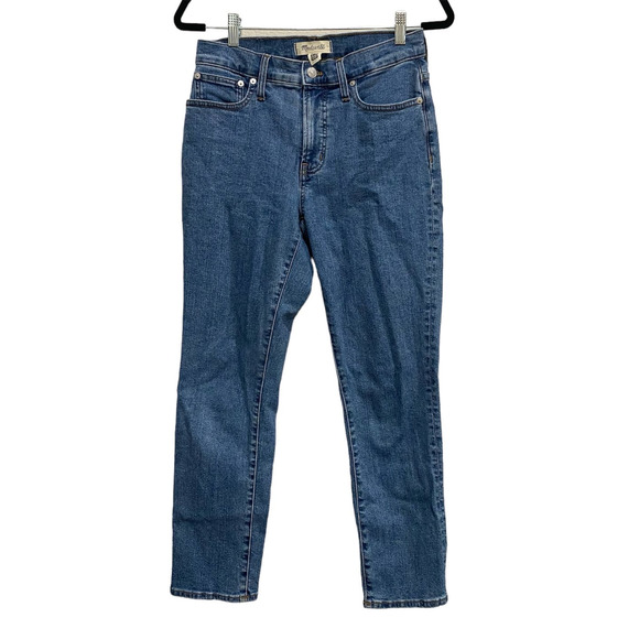 Madewell Mid Rise Perfect Vintage Jeans Knowland wash Medium was sz 26 - Picture 1 of 7